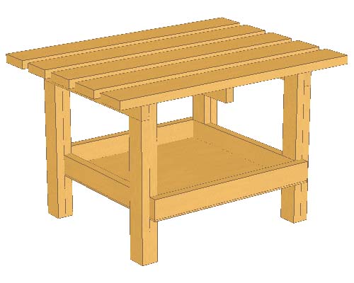 すっきり収納作業台　立体図