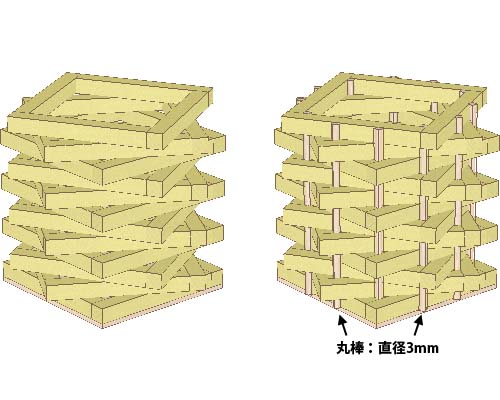 ペン立て　立体図