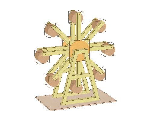 観覧車　立体図