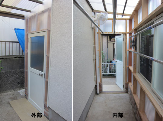 物置＆物干し小屋